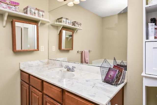 bathroom featuring vanity