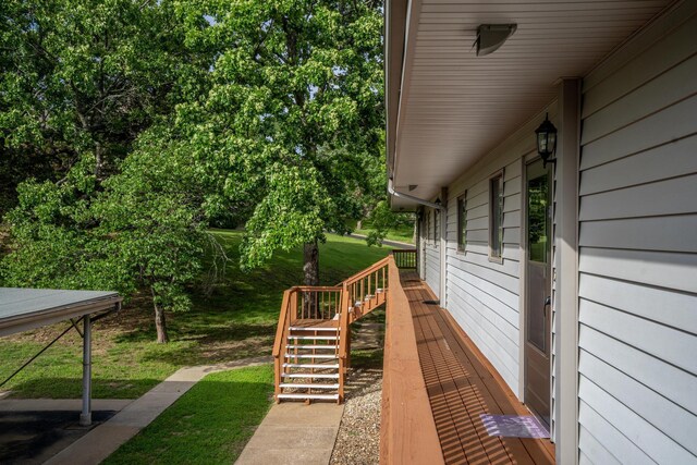 145 Starboard Dr Unit 8, Kimberling City, MO 65686 - view of grassy yard featuring stairs