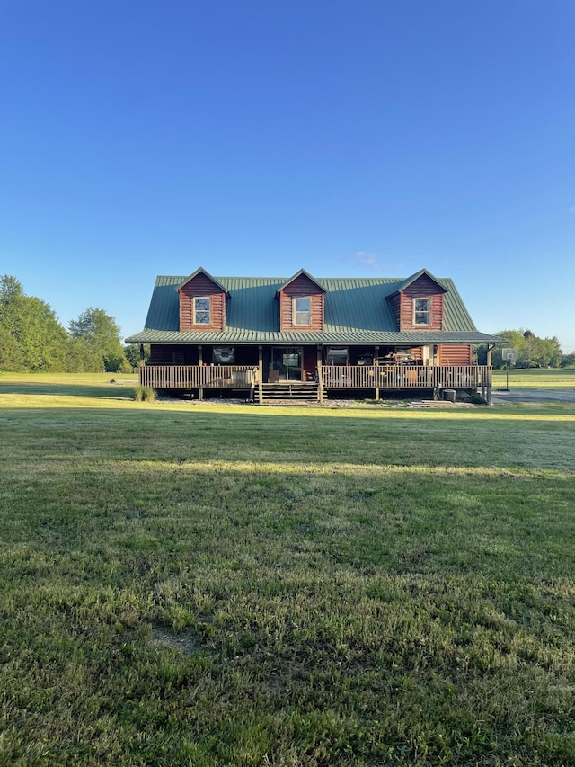 20302 Farm Rd Unit 1120, Cassville, MO 65625 - log cabin with a front yard and metal roof