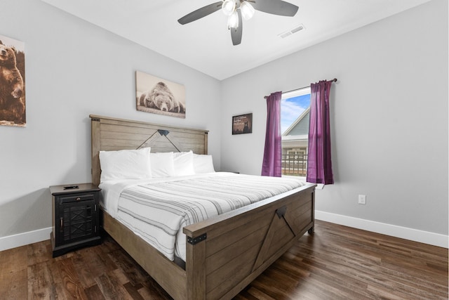 201-217 Watersound Way, Hollister, MO 65672 - bedroom featuring baseboards, visible vents, and dark wood finished floors