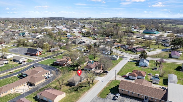 200 N Madison Ave, Mansfield, MO 65704 - bird's eye view with a residential view