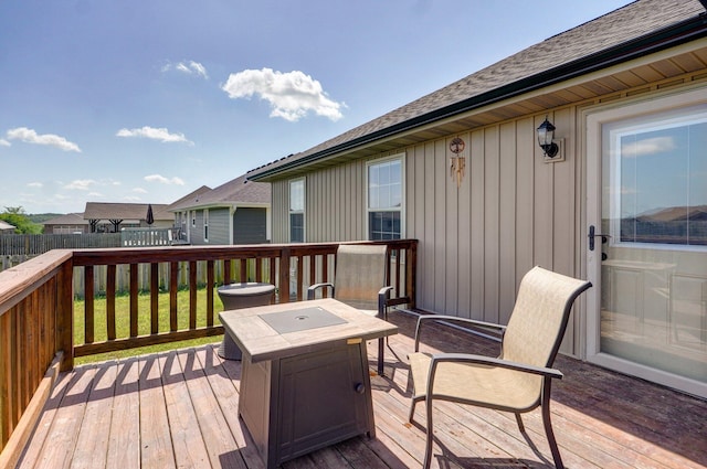 1471 Woodland Rd, Marshfield, MO 65706 - wooden terrace featuring outdoor dining area