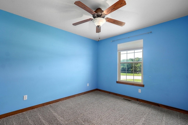 1471 Woodland Rd, Marshfield, MO 65706 - carpeted spare room with baseboards and ceiling fan