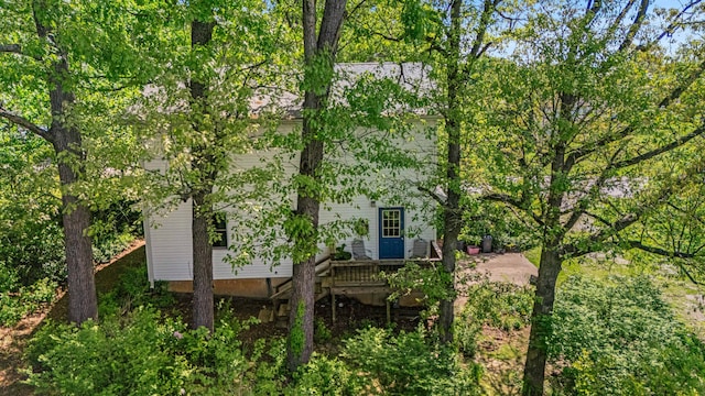 2505 Courtney Pl, West Plains, MO 65775 - view of side of home with a deck