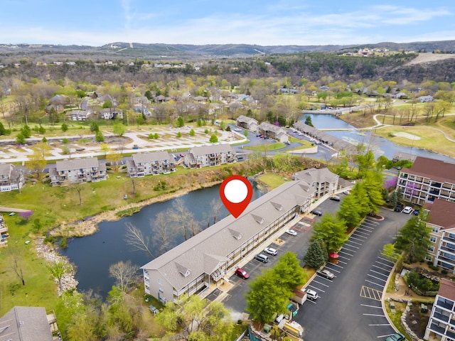 34 Golf Shrs Unit 26, Branson, MO 65616 - birds eye view of property featuring a water and mountain view and a residential view