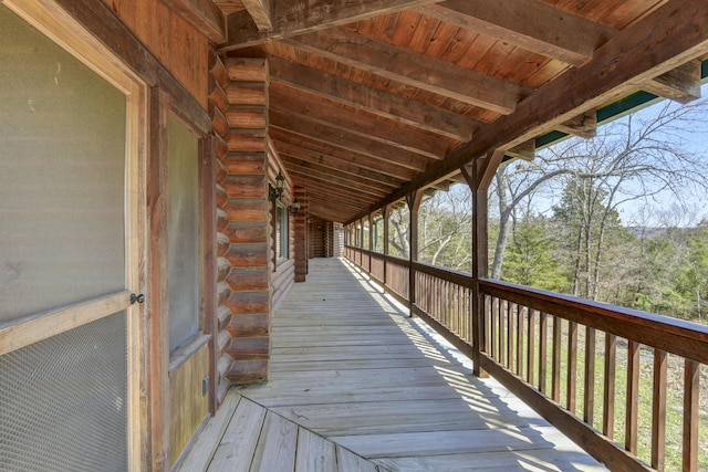 view of deck