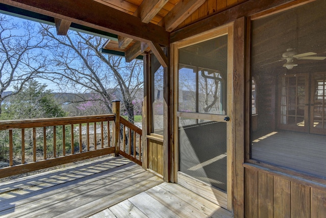 view of deck