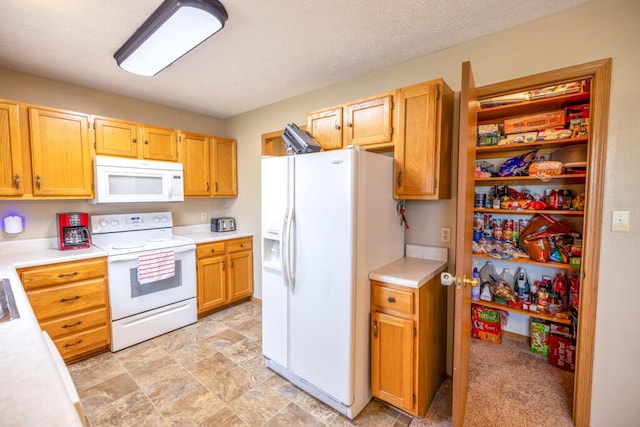 919 S Central Ave, Marionville, MO 65705 - kitchen with light countertops, stone finish flooring, and white appliances