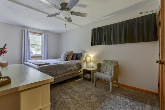1428 Acacia Club Rd, Hollister, MO 65672 - carpeted bedroom featuring a ceiling fan