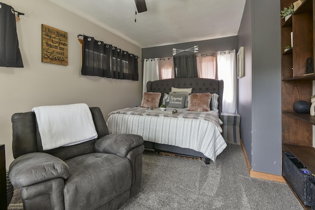 1428 Acacia Club Rd, Hollister, MO 65672 - bedroom featuring carpet flooring and ceiling fan