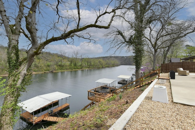 1428 Acacia Club Rd, Hollister, MO 65672 - dock area featuring a water view