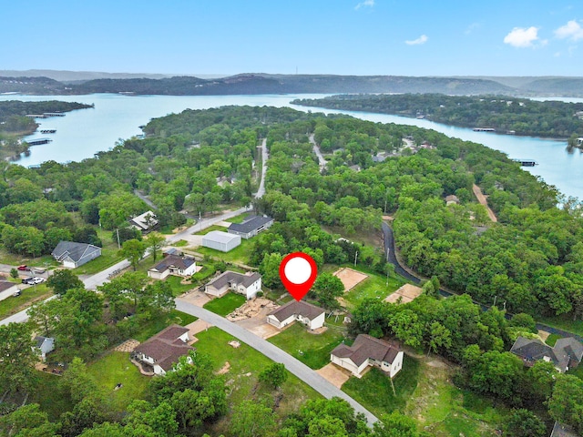 32 Homewood Ln, Kimberling City, MO 65686 - birds eye view of property featuring a water view and a forest view