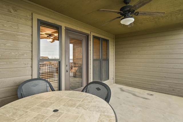 164 Dogwood Park Trl Bldg 1204, Branson, MO 65616 - view of patio / terrace with outdoor dining space and ceiling fan