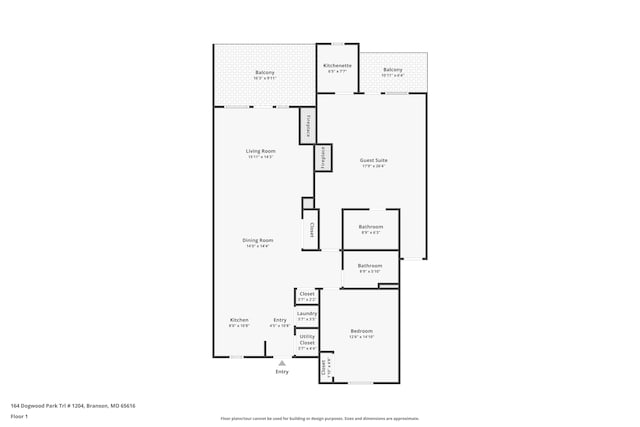 164 Dogwood Park Trl Bldg 1204, Branson, MO 65616 - view of layout