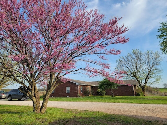 7 Lawrence Unit 2200, Wentworth, MO 64873 - ranch-style house with a front lawn and brick siding