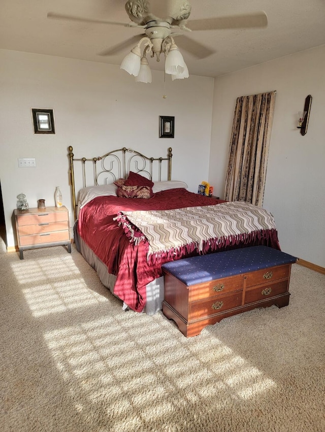 7 Lawrence Unit 2200, Wentworth, MO 64873 - bedroom with carpet, ceiling fan, and baseboards