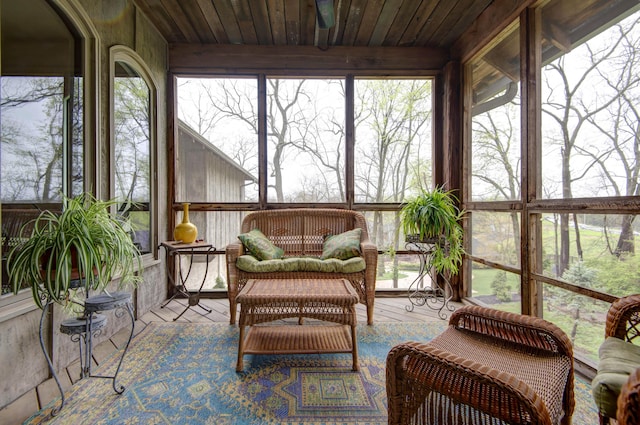 sunroom featuring a healthy amount of sunlight