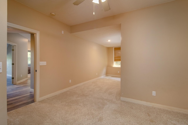 1321 E River Oak Dr, Springfield, MO 65803 - unfurnished room with baseboards, carpet floors, and a ceiling fan