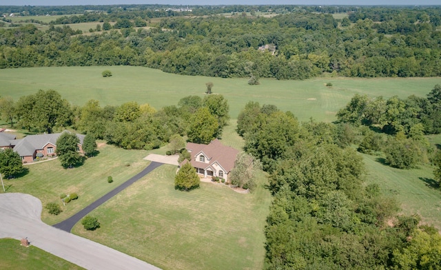 1321 E River Oak Dr, Springfield, MO 65803 - birds eye view of property featuring a rural view and a forest view