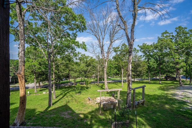 645 Buck Run Dr, Branson West, MO 65737 - view of green lawn with view of scattered trees