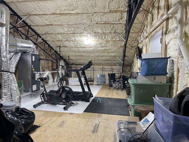 3826 S 77th Rd, Dunnegan, MO 65640 - workout area with vaulted ceiling