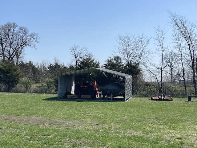 3826 S 77th Rd, Dunnegan, MO 65640 - view of yard with a carport