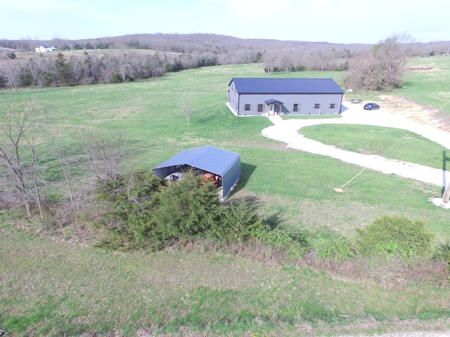 3826 S 77th Rd, Dunnegan, MO 65640 - drone / aerial view featuring a rural view