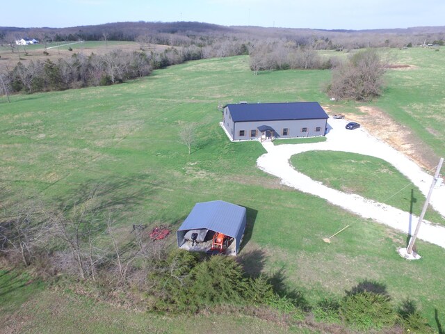 3826 S 77th Rd, Dunnegan, MO 65640 - bird's eye view featuring a rural view