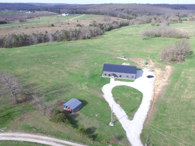 3826 S 77th Rd, Dunnegan, MO 65640 - drone / aerial view featuring a rural view