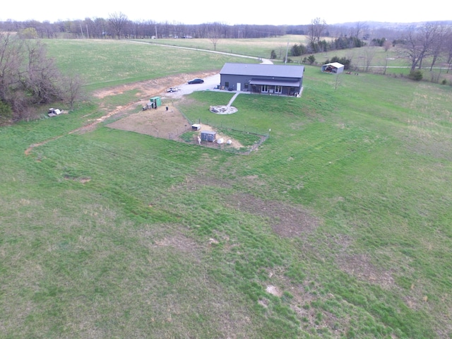 3826 S 77th Rd, Dunnegan, MO 65640 - birds eye view of property featuring a rural view