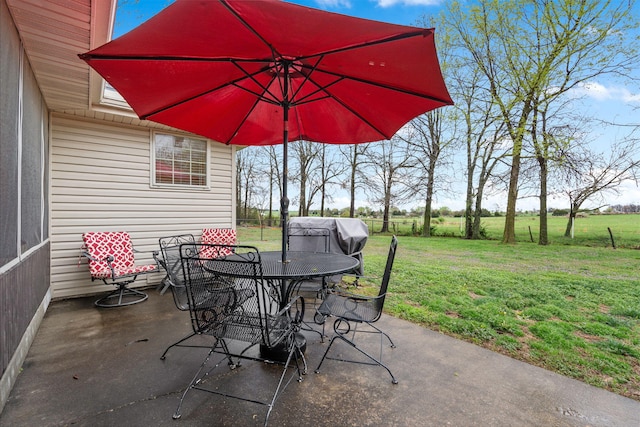 view of patio / terrace with outdoor dining space