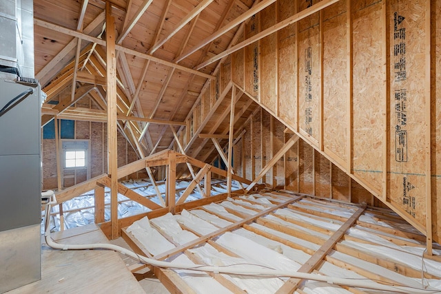 view of attic