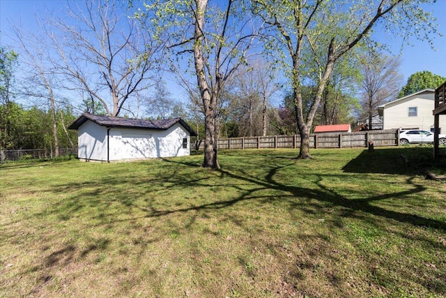 1945 Debra Dr, West Plains, MO 65775 - view of yard with an outdoor structure and fence private yard