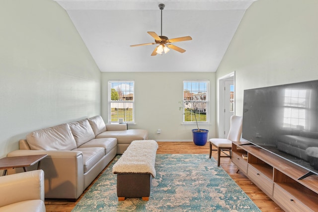 715 Woodlawn St, Marshfield, MO 65706 - living area with plenty of natural light, light wood-type flooring, and ceiling fan