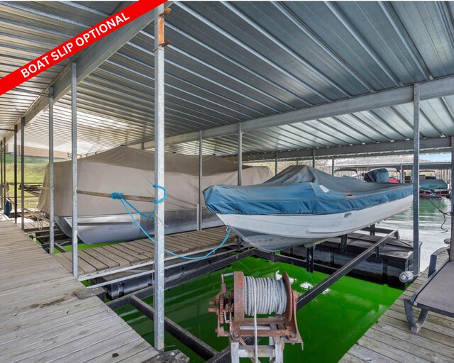 205 Forest Ln, Kimberling City, MO 65686 - dock area with boat lift