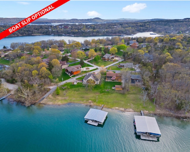 205 Forest Ln, Kimberling City, MO 65686 - aerial overview of property's location with a large body of water
