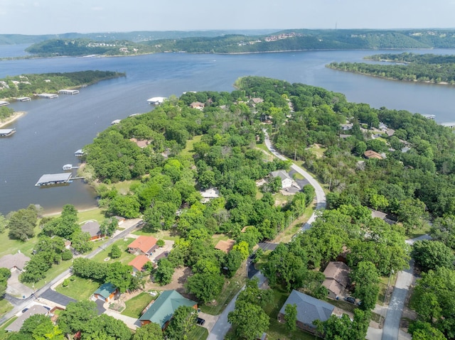 205 Forest Ln, Kimberling City, MO 65686 - aerial view of property and surrounding area with a nearby body of water