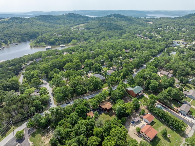 205 Forest Ln, Kimberling City, MO 65686 - aerial view of a heavily wooded area and a water and mountain view