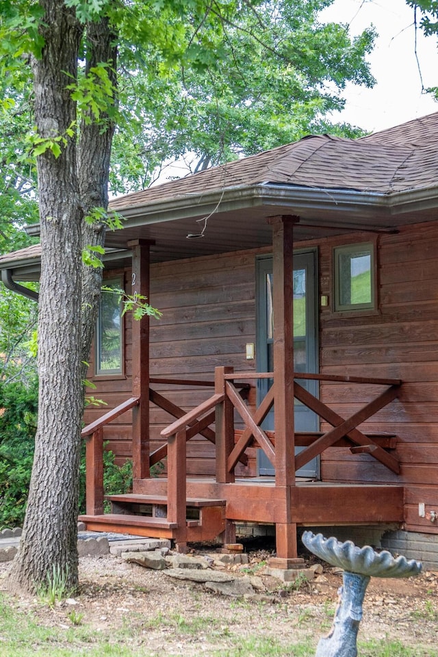 205 Forest Ln, Kimberling City, MO 65686 - view of outbuilding with a porch