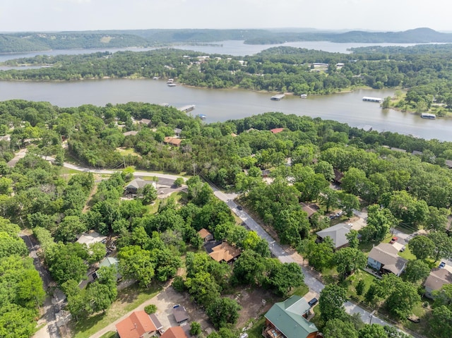 205 Forest Ln, Kimberling City, MO 65686 - drone / aerial view of a large body of water and a heavily wooded area