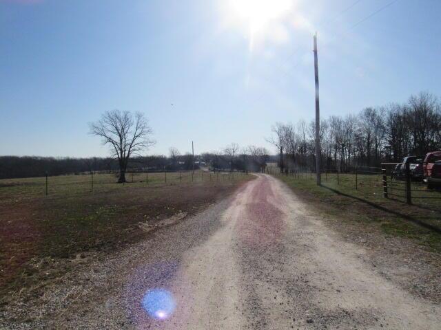view of road featuring a rural view