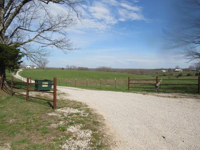 view of road with a rural view and driveway