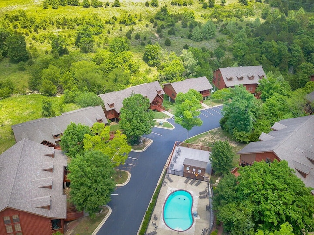 bird's eye view featuring a residential view