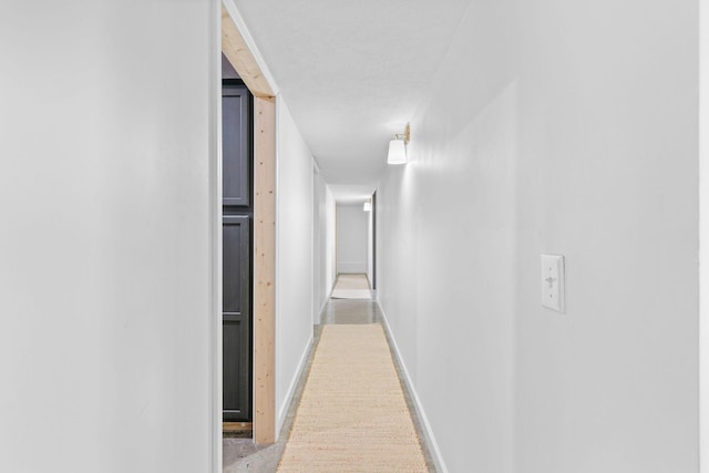hallway with baseboards