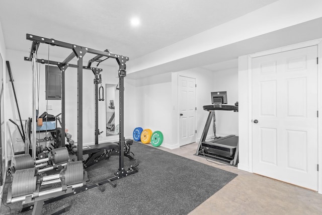 view of exercise room