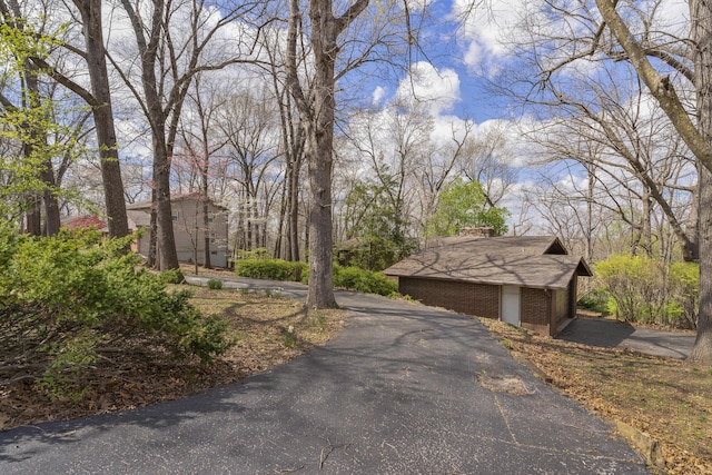 view of street featuring driveway