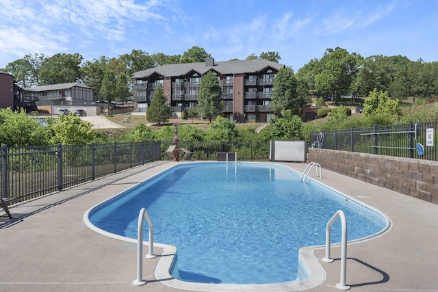 pool with fence