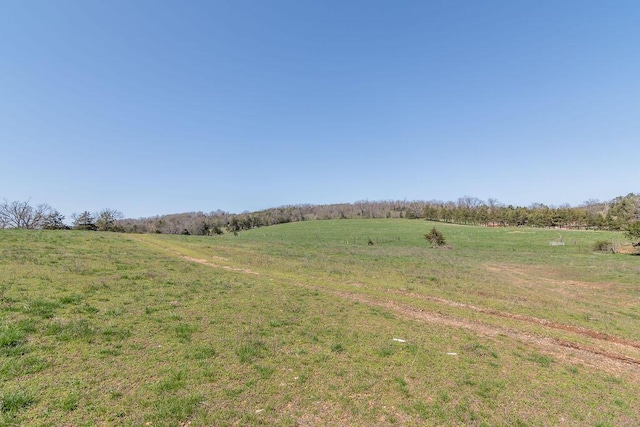 view of landscape featuring a rural view