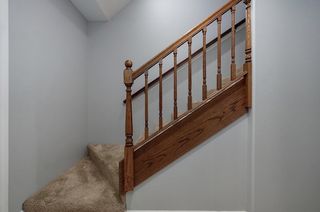 view of stairway
