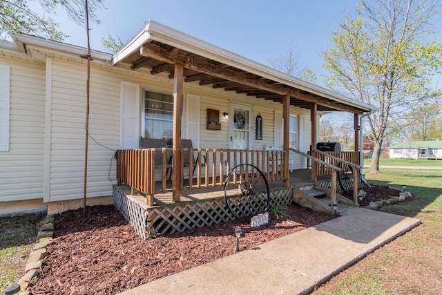 317 W 1st St, Miller, MO 65707 - exterior space featuring covered porch